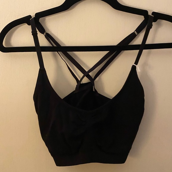 Yummie by Heather Thomson Black Cross-Back Bralette - Picture 1 of 3